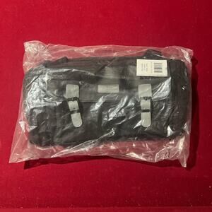 Black leather belle russo messenger